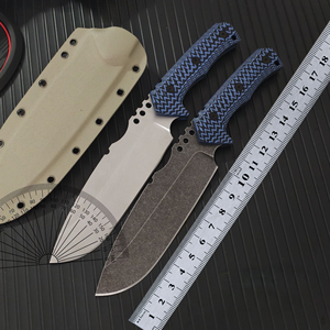 Couteau de poche tactique WT de haute qualité en acier inoxydable à lame droite G10, épaisseur [indiquer la épaisseur], garantie 1 an - Product Image 1
