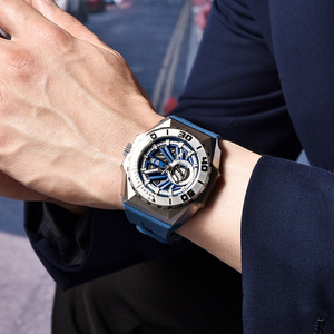 Pagani Design YS007 Watch <b>Automatic</b> Mechanical Movement Luxury Watch for Men Leather Silicone Relogio Masculino Men Watch - Product Image 6