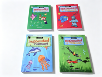 Cahier de travail personnalisé pour enfants sur le raisonnement mathématique avec pages perforées |   Impression de feuilles de travail amovibles haut de gamme