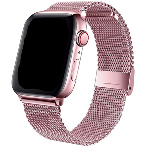 Con hebilla de acero inoxidable, <span class=keywords><strong>correa</strong></span> de malla metálica, <span class=keywords><strong>correa</strong></span> de reloj <span class=keywords><strong>milanesa</strong></span> de repuesto para <span class=keywords><strong>Apple</strong></span> Watch8 41mm 40mm 42mm 44mm 45mm - Product Image 6