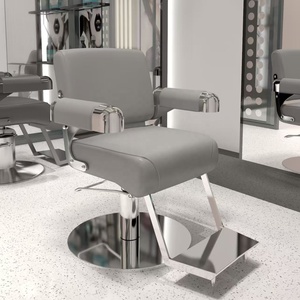 Fauteuil de coiffure, exclusif salon de coiffure, fauteuil de rasage et de coupe de cheveux haut de gamme pour hommes, tabouret relevable et rotatif - Product Image 1