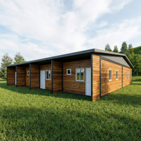 Maison mobile de location pour les vacances, villa préfabriquée, bâtiment modulaire en acier léger, maisonnette portable assemblée, décoration personnalisée
