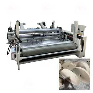 Pneumatic feeding paper slitter rewinder jumbo roll cutting machine for straw core