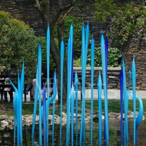 Fuente de Escultura de Vidrio de Murano de Color Azul, Decoración Moderna y Creativa para Parques y Jardines, Decoración para Estanques y Arroyos - Product Image 3