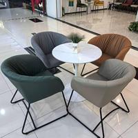 Chaises de salon modernes, luxueuses, colorées, douces, durables, écologiques, en tissu technologique avec pieds en métal, vente en gros