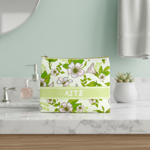 Beauty Case e Borsa Cosmetica in Lino con Stampa Lettere e Citazioni Motivazionali, Regalo per Sorella, Compagna di Stanza Universitaria, Compleanno - Product Image 4