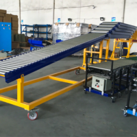 Convoyeur à gravité extensible robuste X-YES pour le déchargement de véhicules porte-conteneurs de toutes tailles Système de chargement Camion
