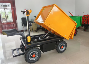 Mini dumper <span class=keywords><strong>électrique</strong></span> pour les chantiers de construction-<span class=keywords><strong>brouette</strong></span> efficace d'une capacité de 800kg pour le transport de matériaux - Product Image 4