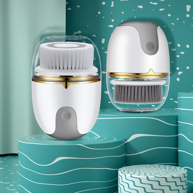 Fashionable Electric Facial Exfoliating Silicone Sonic Cleansing