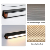 Lampe de bureau LED linéaire moderne en aluminium, hauteur réglable, vente en gros, luminaire suspendu minimaliste, lustre pour la maison, le bureau, le restaurant