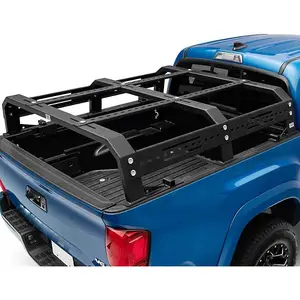 Lamax Overland Aluminum Universal Pickup Truck Adjustable Roll Bar Tub Rack Bed Ladder Rack Roof Ute Tub Roof Rack