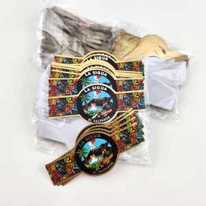 Etiqueta de Papel Personalizada para Anillo de Cigarro Pequeño, con Logotipo de Marca Privada en Relieve - Product Image 4