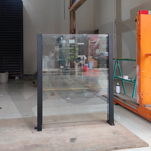 Balustrade en verre personnalisé main courante coupe-vent balustrade en verre rétractable pour l'extérieur thé café <span class=keywords><strong>et</strong></span> <span class=keywords><strong>restaurant</strong></span> - Product Image 6