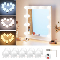 Ampoules de miroir à LED pour table de toilette Miroir de maquillage Lampe à remplissage LED Veilleuse à intensité variable pour la décoration de la chambre à coucher
