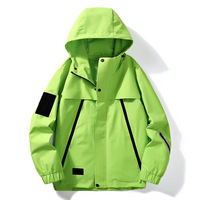 Vestes softshell décontractées pour hommes, printemps, extérieur, avec logo personnalisé, fermeture éclair intégrale, capuche, imperméables et coupe-vent, grandes tailles