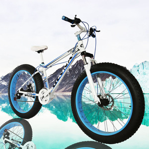 Bicicletta Fat Bike con Pneumatici Spessi per Adulti, Uomo e Donna, Mountain Bike All-Terrain a Velocità Variabile con Doppio Freno a Disco e Forcella Ammortizzata - Product Image 4