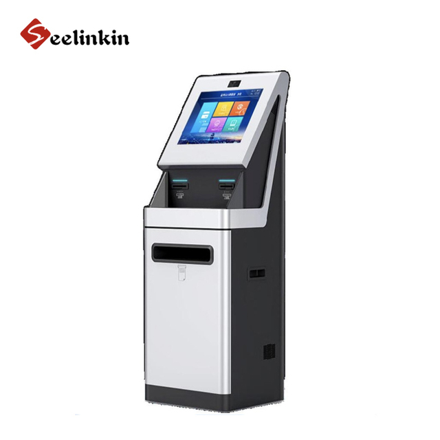 Bus Ticket Vending Machine Windows Kiosk Touchscreen 1D 2D Barcode Scanner Kiosk With Printer
