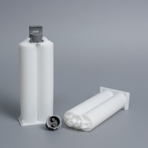 <span class=keywords><strong>Seringue</strong></span> de mélange et de distribution à deux composants vide en plastique PP blanc, type cartouche <span class=keywords><strong>1</strong></span>:<span class=keywords><strong>1</strong></span>, 50 ml, pour colle AB système B et calfeutrage dentaire - Product Image 5