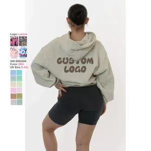 Ax mềm chất lượng cao hoodie Dress in áo thun mui xe Áo nỉ cho phụ nữ femmes 3D Puff in áo bán buôn