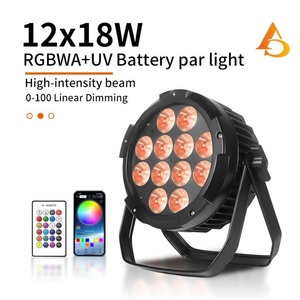 AICPOSE Projecteur LED Par étanche IP65 personnalisé pour mariage, église, fête, extérieur, 12x18W - Product Image 1