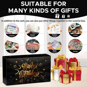 Caja de Regalo Sorpresa de Cumpleaños, Caja de Regalo Explosiva con Diseño Pop-up, Caja de Dinero para Cumpleaños, se puede personalizar según sus necesidades - Product Image 5