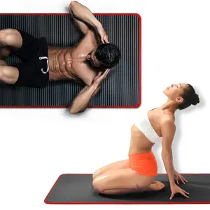 rumah latihan set mat Suppliers-2020 Hot Jual 15MM Yoga Mat Gym Peralatan NBR Non-slip Tikar untuk Kebugaran Menebal Pilates Rumah latihan Bantalan Karpet Tikar