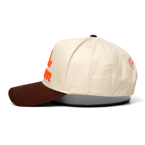 Casquette de baseball Qianzun BSCI CE AZO à 5 panneaux, bicolore, avec broderie personnalisée de haute qualité et visière verte - Product Image 4