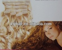 Produk Terlaris Klip Dalam Ekstensi Rambut Klip Dalam Ekstensi Rambut 100% Rambut Manusia 18 Inci, Gelombang Air, Keriting, Tersedia