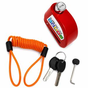 Schijfremslot voor motorfiets en fiets Waterdicht 110dB <span class=keywords><strong>Alarm</strong></span> Anti-diefstal Staal-fietsaccessoires - Product Image 1