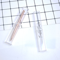 Stylo à bille fin de luxe en or rose, matériau métallique de marque laser personnalisé, bon marché et élégant pour la promotion de fournitures d'hôtel
