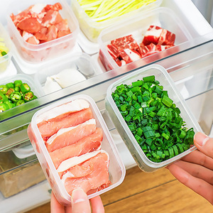Food Storage Containers Rectangle Airtight Clip-On Lid For Vegetables Meat Rice Kitchen Use - Product Image 2