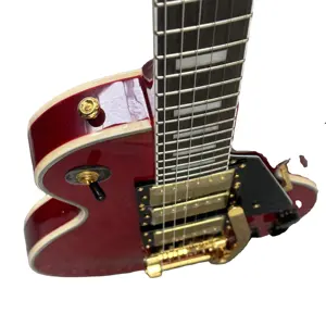 7 Gleroy 3 Pickups-Gitarre Rosewood Fingerboard Bigsby Tremolo Bridge hochwertige E-Gitarre