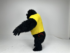 Costume de mascotte gonflable gorille géant avec <span class=keywords><strong>T</strong></span>-<span class=keywords><strong>shirt</strong></span> pour adultes, idéal pour la location événementielle, disponible en tailles 2.2/2.6/3m - Product Image 4