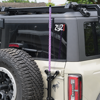Antenne LED RGB flexible pour véhicule tout-terrain, avec effet de poursuite, contrôle par application à distance pour UTV ATV RZR