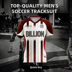 Ensembles de football unisexes personnalisés, meilleure qualité, nouvelles fonctionnalités, découpe automatisée, impression de noms, séchage rapide, 100% polyester, football d'été - Product Image 1