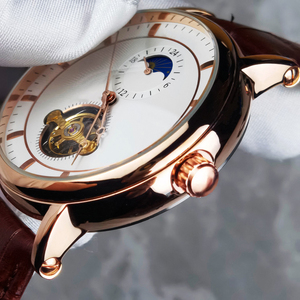 Reloj Tourbillon Clásico con Diseño Hueco, Elegante Estilo Casual de Negocios, Reloj de Pulsera Mecánico Automático Más Vendido - Product Image 3