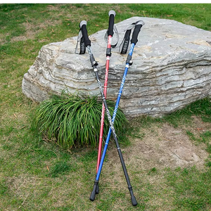 Lightweight Collapsible <b>Trekking</b> Pole Five-fold Walking Stick for Hiking Camping <b>Backpacking</b> Aluminum <b>Trekking</b> Pole - Product Image 2