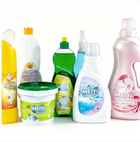Étiquette autocollante en PVC PP imperméable imprimée sur mesure pour l'emballage de détergent, de savon liquide pour le linge