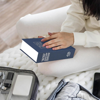 Coffre-fort portable en métal en forme de livre de dictionnaire avec serrure à clé, coffre-fort dissimulé en forme de livre, coffre-fort secret caché en forme de livre