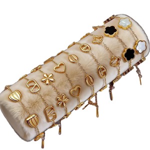 Bracciale Ipoallergenico in <span class=keywords><strong>Acciaio</strong></span> Inossidabile 316L Placcato Oro per Donna, Vendita all'Ingrosso - Product Image 6