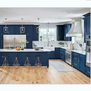 Gabinetes de Cocina de Color Oscuro, Diseño de Madera Sólida, Puertas de Gabinetes de Cocina Integrales, Incluye Grifo, Protector Contra Salpicaduras y Accesorios - Product Image 6