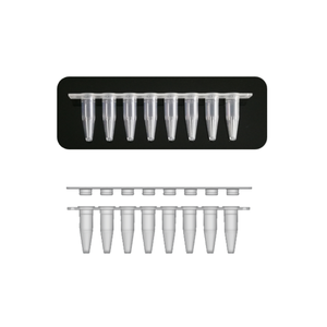Tubes PCR 8-stripes de 0,2 ml avec bouchons annulaires, étanches, autoclavables, pour usage en laboratoire - Product Image 6