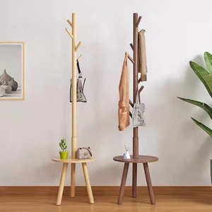 Youhui Solid Wood Coat Rack Floor <b>Standing</b> Multi Functional For Bedroom Living Room Home Use - Product Image 1