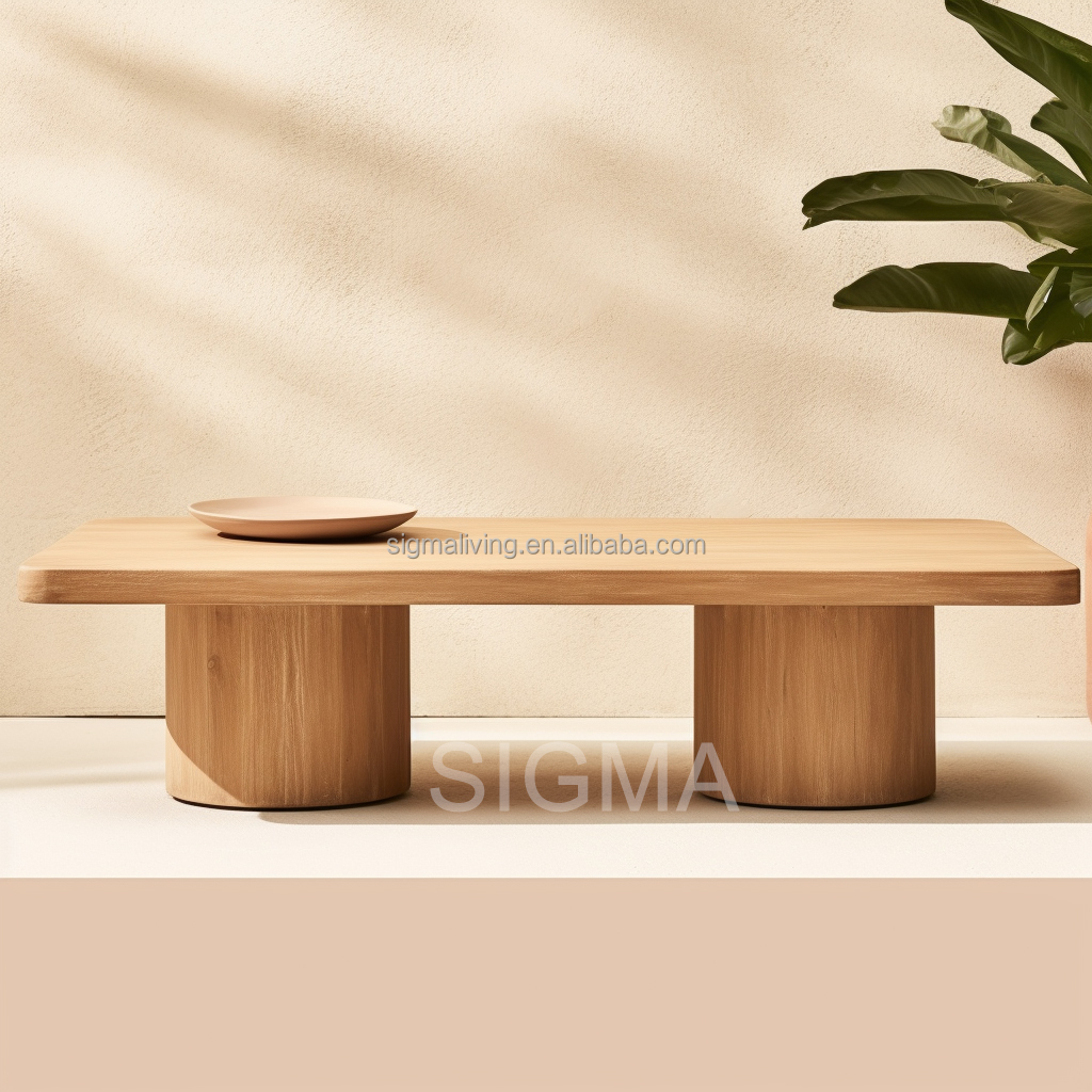 Solid Wood Luxury Outdoor Patio Set Furniture Teak Table And Chair Set Round Dining Table Set
