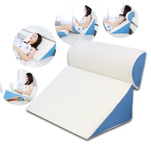 Adjustable 9&12 Inch Memory Foam Bed Wedge Pillow Solid Rectangle Body Marine Comfortable Sleeping Ajustable Wedge Pillow