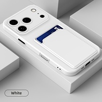 Étui de téléphone élégant en silicone souple pour cartes de crédit, compatible iPhone 11 12 13 Mini 14 15 16 17 Pro Max A16 A17 S26 Ultra, coque couleur bonbon