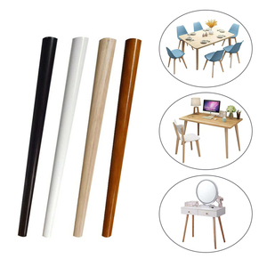 Regolabile di Alta Conico Rotondo Solido Sedia Da Scrivania Caffè Tavolo Da Pranzo Piedi <span class=keywords><strong>Gambe</strong></span> In <span class=keywords><strong>Legno</strong></span> per Ristorante Casa - Product Image 1