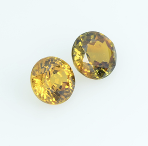 Saphir jaune naturel en gros, pierre ronde non montée, facettée, pierre précieuse pour la création de bijoux, 1 mm à 8 mm, certifiée - Product Image 2