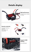 35-150A ESC 2-3S Brushless Étanche 5V/2A BEC T Plug Contrôleur de vitesse électronique ESC pour 1/14 1/16 Voiture Robot Bateau Bateau FPV ESC