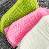 Chaussettes de sport mi-mollet tendance pour femme en coton, absorbantes, respirantes, color block, sans coutures, pour le yoga, le Pilates et l'entraînement